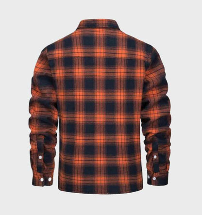 Davy | Men's Flannel Lined Shirt Jacket - Plaid