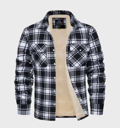 Davy | Men's Flannel Lined Shirt Jacket - Plaid