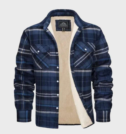 Davy | Men's Flannel Lined Shirt Jacket - Plaid