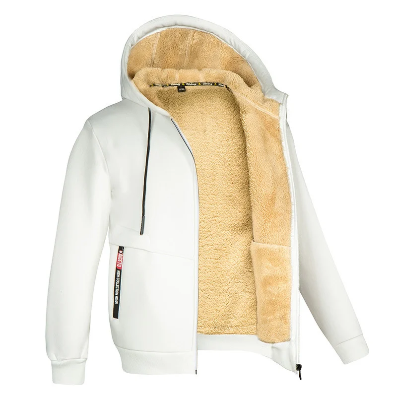 Davy | Men's Sherpa Lined Full Zip Fleece Hoodie