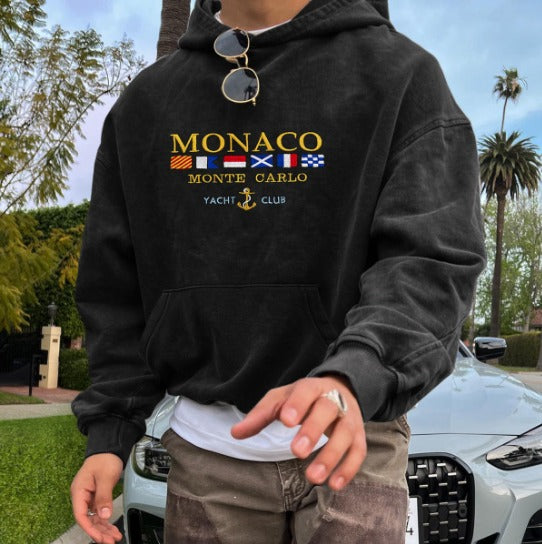 Davy | Men's Cozy Nautical Flag Hoodie