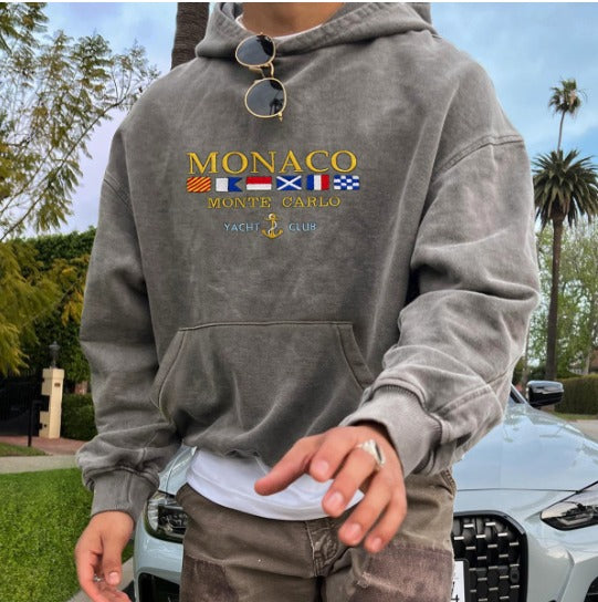 Davy | Men's Cozy Nautical Flag Hoodie