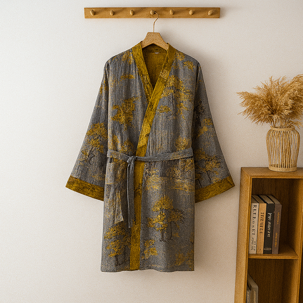 Men's Jacquard Kimono Loungewear