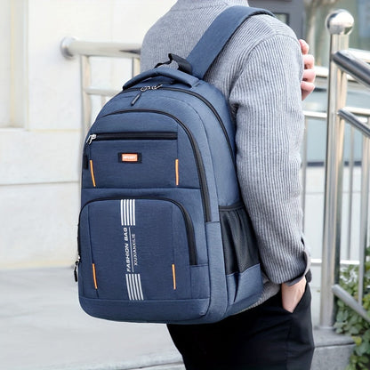 Davy | Men's Laptop Backpack | Striped Front Pocket