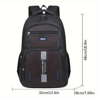 Davy | Men's Laptop Backpack | Striped Front Pocket