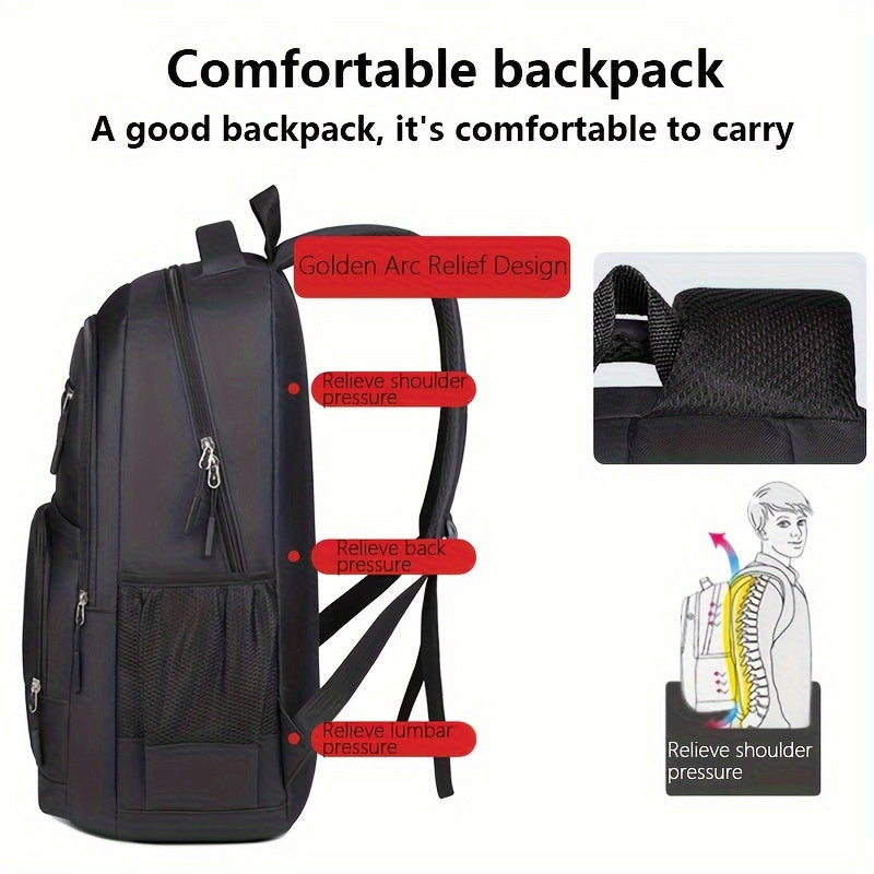 Davy | Men's Laptop Backpack | Striped Front Pocket