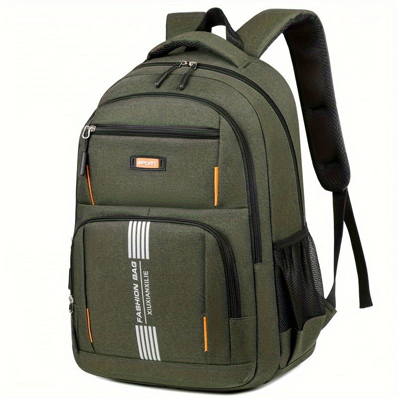 Davy | Men's Laptop Backpack | Striped Front Pocket
