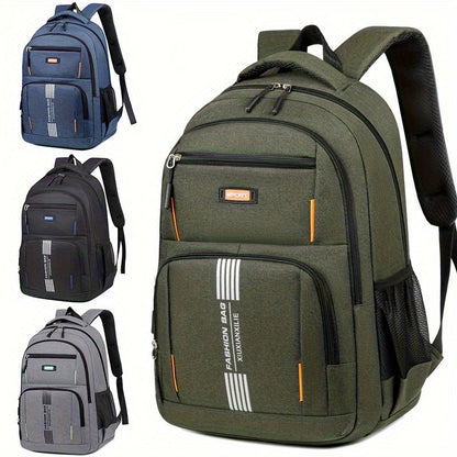 Davy | Men's Laptop Backpack | Striped Front Pocket