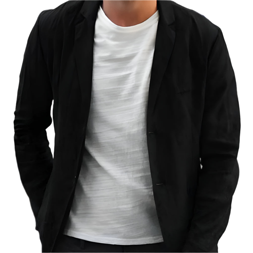 Davy | Men's Single-Breasted Linen Jacket