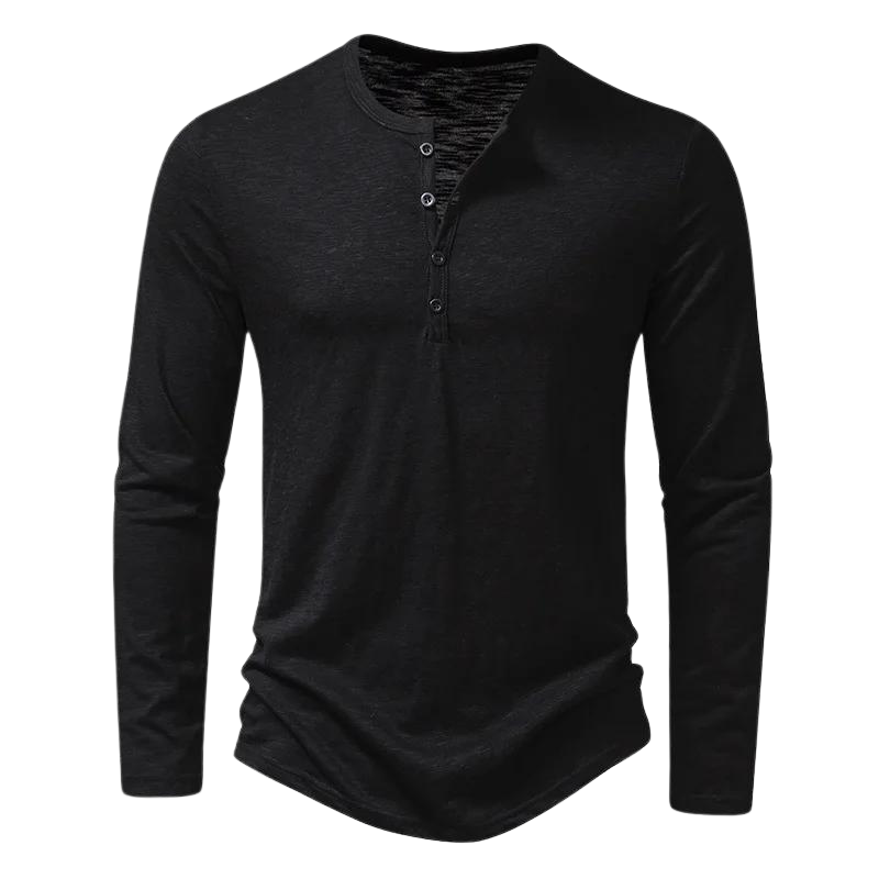 Davy | Men's Long Sleeve Henley Shirt
