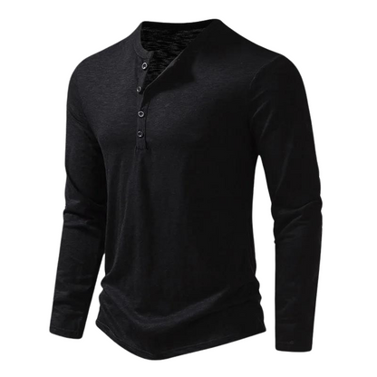 Davy | Men's Long Sleeve Henley Shirt