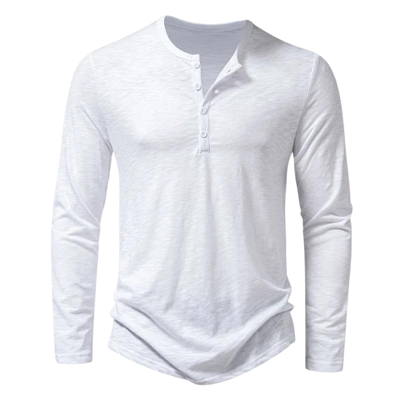 Davy | Men's Long Sleeve Henley Shirt