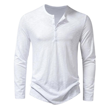 Davy | Men's Long Sleeve Henley Shirt