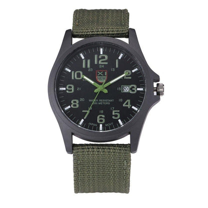 Davy | Men's Military Style Watch with Luminous Dial