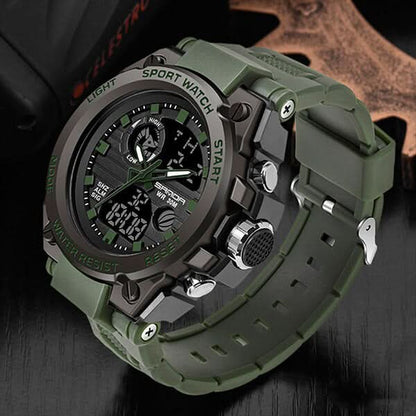 Davy | Men’s Military Watch with Analog Digital Display and Features