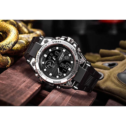 Davy | Men’s Military Watch with Analog Digital Display and Features