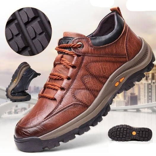 Davy | Men’s Orthopedic Leather Shoes | Supportive Comfort
