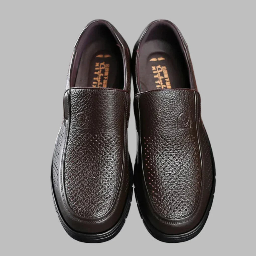 Davy | Perforated Leather Casual Shoes