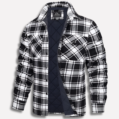 Davy | Men's Insulated Plaid Flannel Shirt Jacket