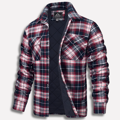 Davy | Men's Insulated Plaid Flannel Shirt Jacket