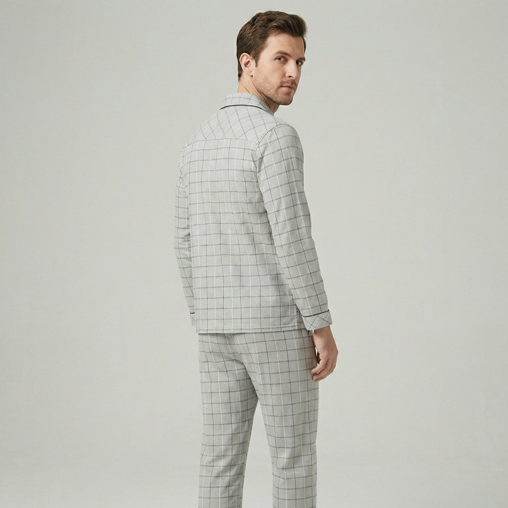 Davy | Classic Plaid Sleepwear Set