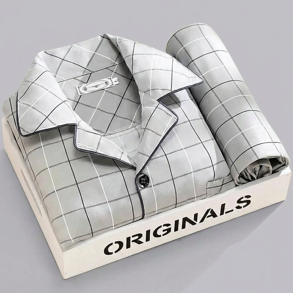 Davy | Classic Plaid Sleepwear Set