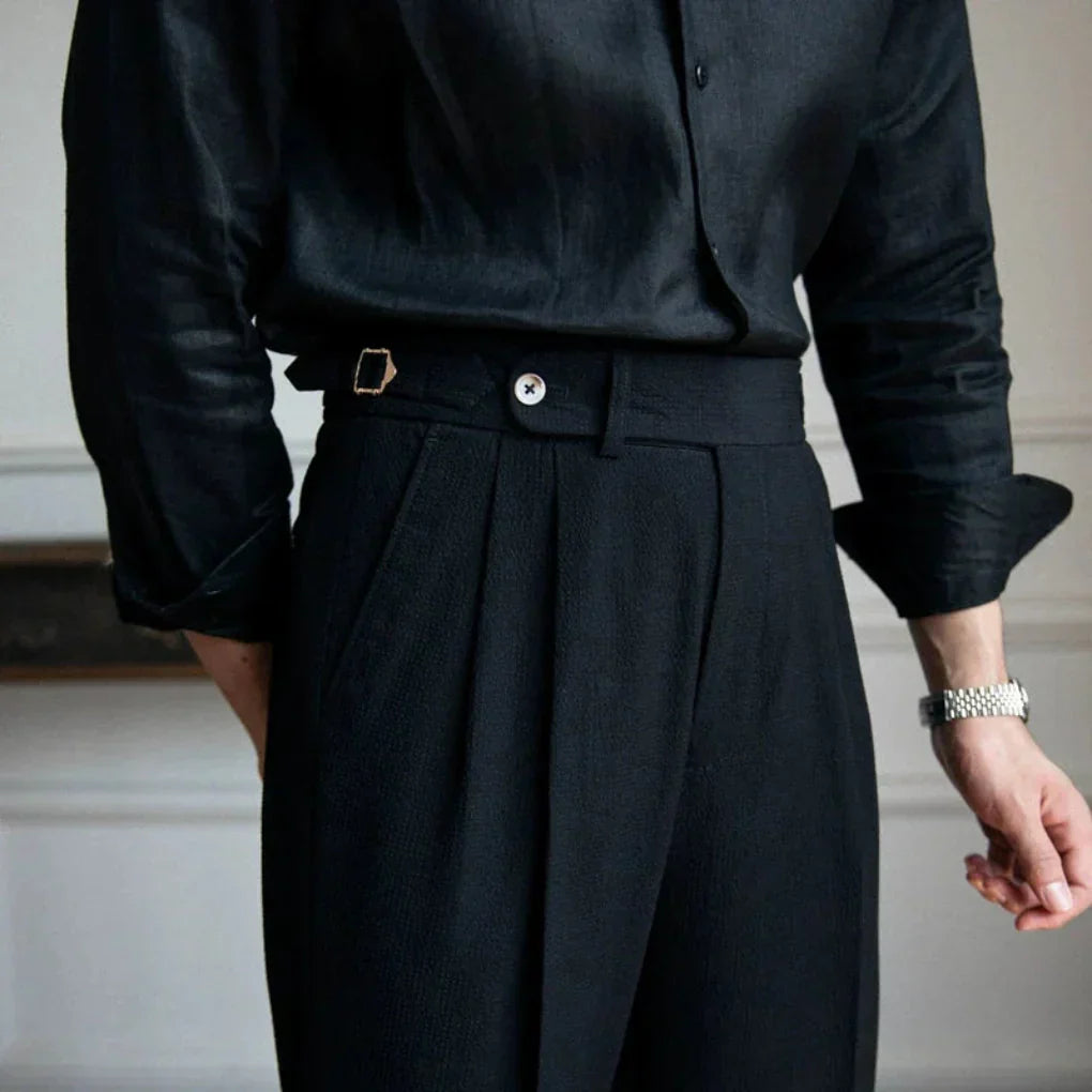 Davy | Men's pleated dress pants, tailored fit