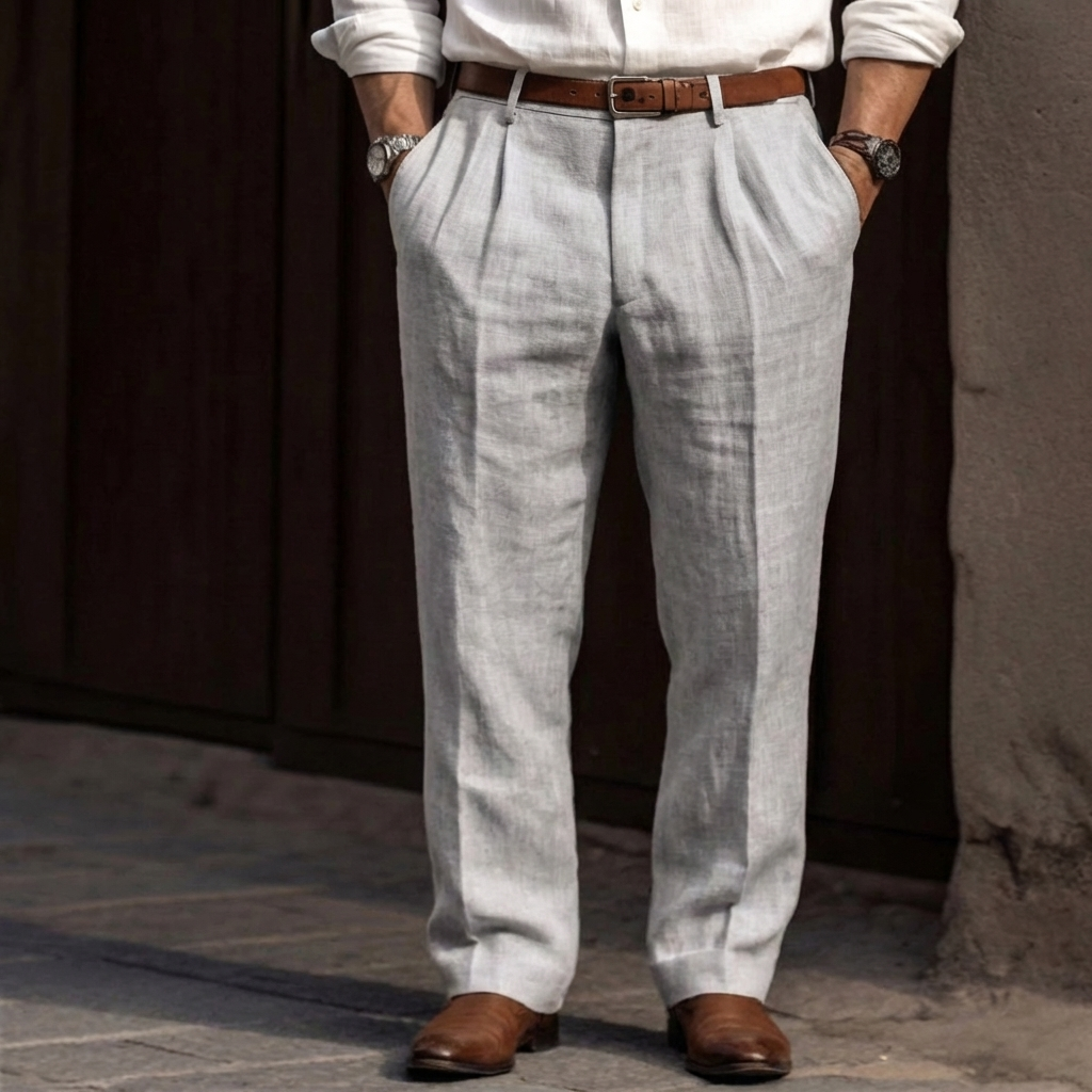 Davy | Pleated High Waist Wide Leg Trousers