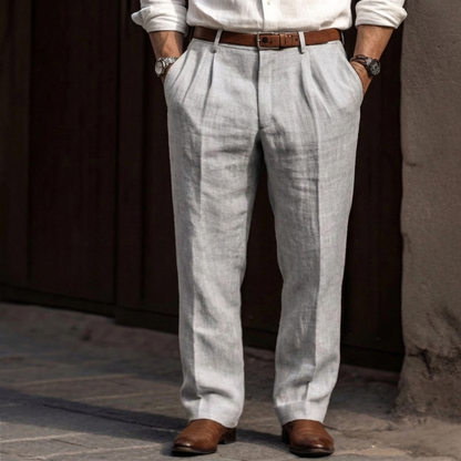 Davy | Pleated High Waist Wide Leg Trousers