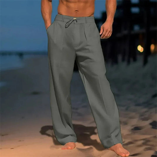 Davy | Men's Relaxed Fit Pleated Trousers
