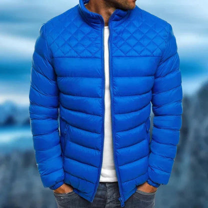 Davy | Men's Puffer Jacket with Diamond Quilted Design
