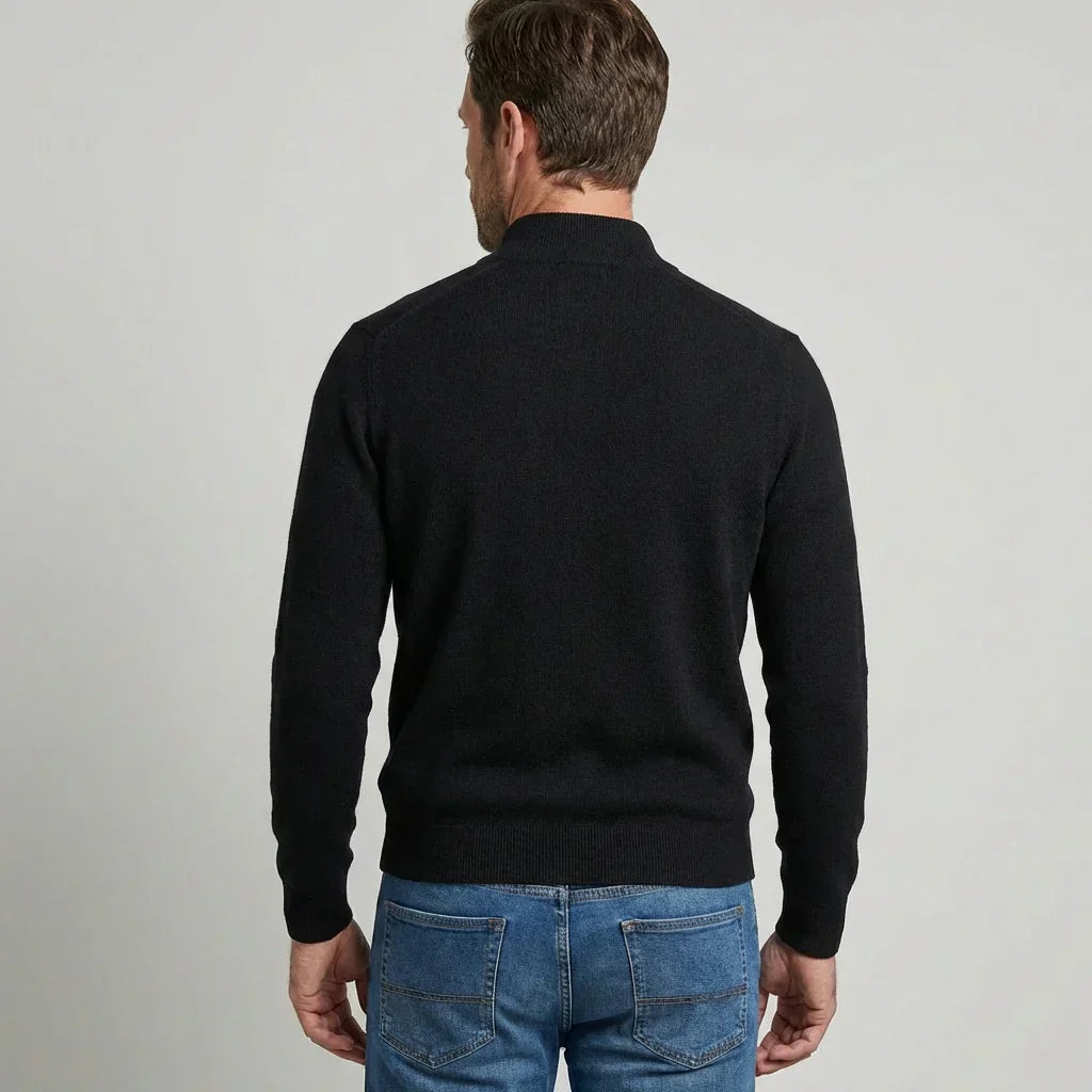 Davy | Men's Cozy Quarter Zip Pullover Sweater