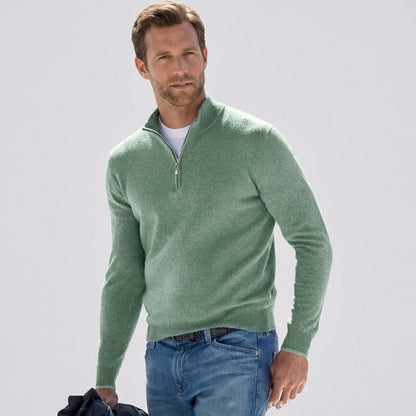Davy | Men's Cozy Quarter Zip Pullover Sweater