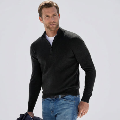Davy | Men's Cozy Quarter Zip Pullover Sweater
