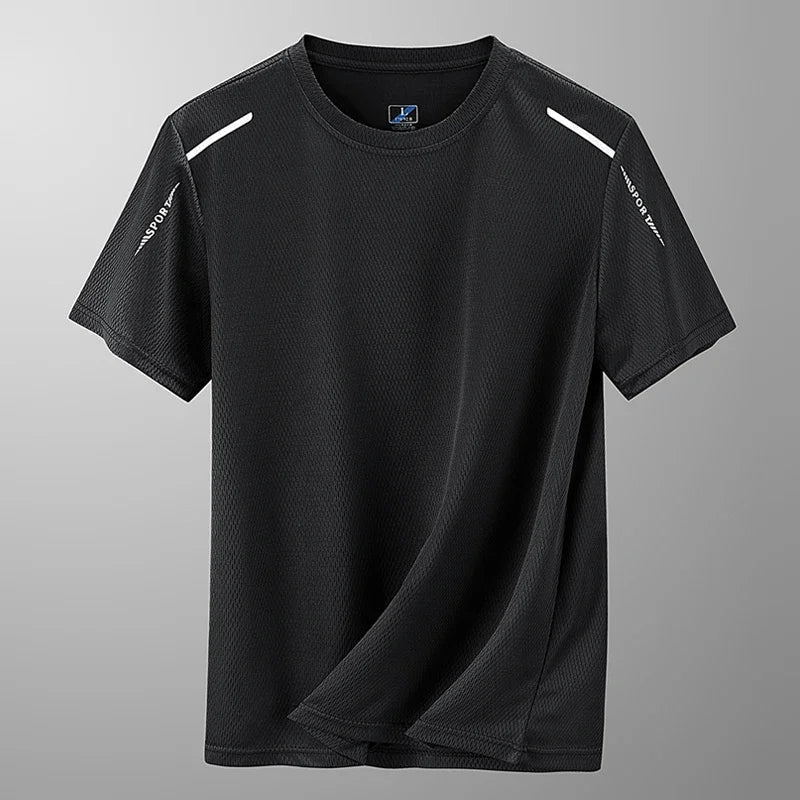 Men's Activewear Tee - Breathable & Reflective