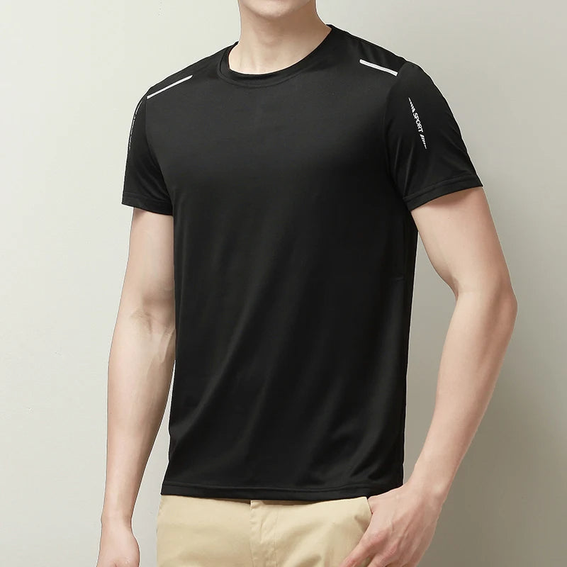 Men's Activewear Tee - Breathable & Reflective