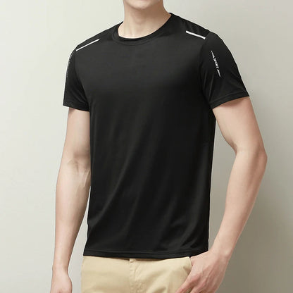 Men's Activewear Tee - Breathable & Reflective