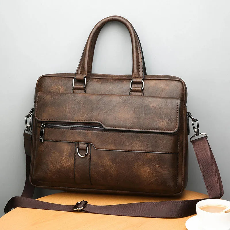 Davy | Men's Satchel Bag with Top Handles