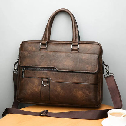 Davy | Men's Satchel Bag with Top Handles