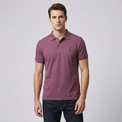 Davy | Men's Embroidered Short Sleeve Polo Shirt