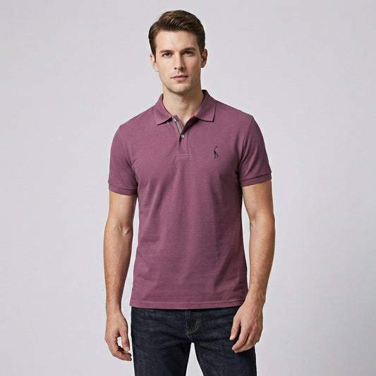 Davy | Men's Embroidered Short Sleeve Polo Shirt