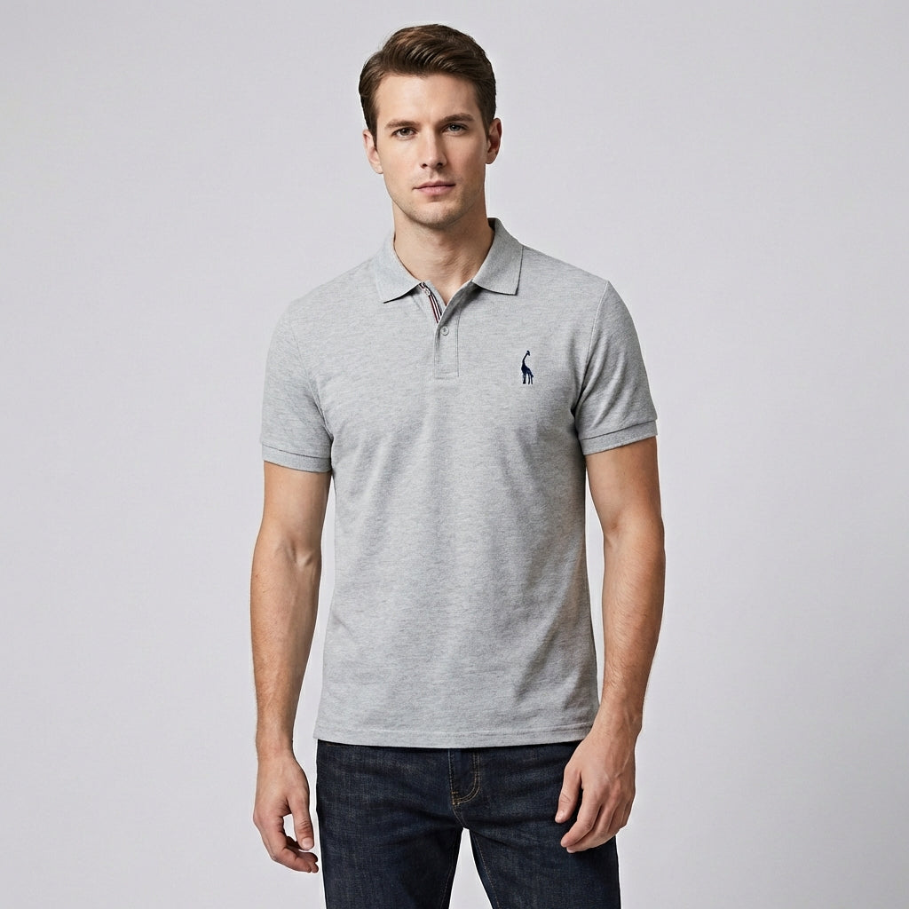 Davy | Men's Embroidered Short Sleeve Polo Shirt