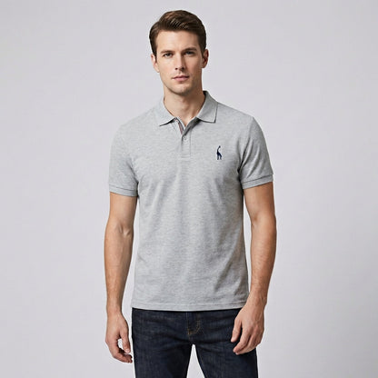 Davy | Men's Embroidered Short Sleeve Polo Shirt