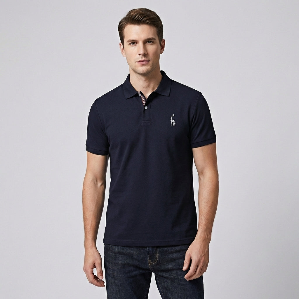 Davy | Men's Embroidered Short Sleeve Polo Shirt