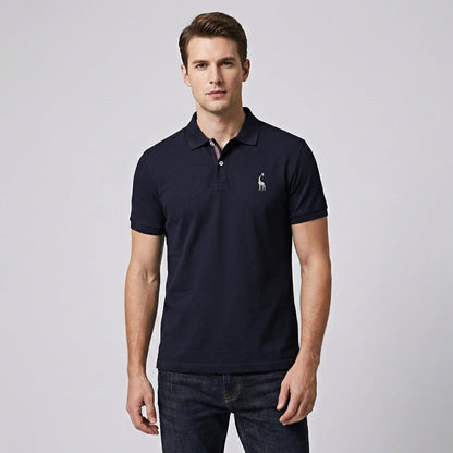 Davy | Men's Embroidered Short Sleeve Polo Shirt