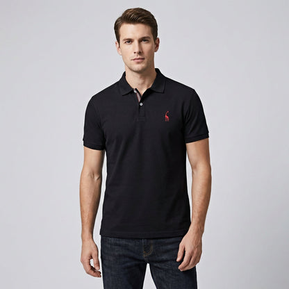 Davy | Men's Embroidered Short Sleeve Polo Shirt