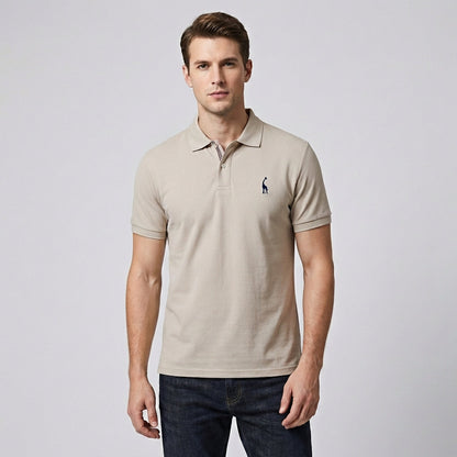 Davy | Men's Embroidered Short Sleeve Polo Shirt