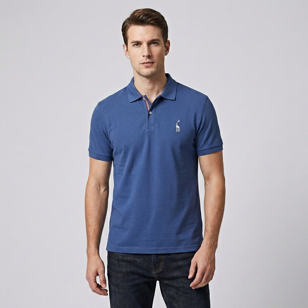 Davy | Men's Embroidered Short Sleeve Polo Shirt