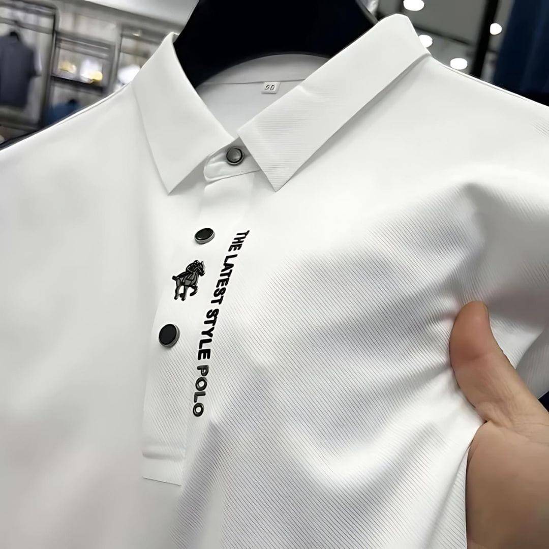 Davy | Breathable Embroidered Polo Shirt