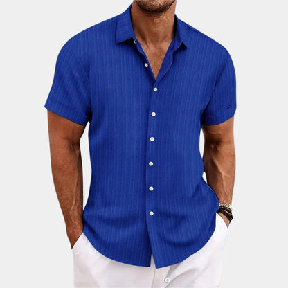 Textured Short Sleeve Shirt for Men